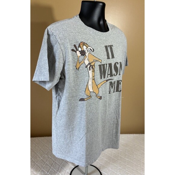 Disney Timon & Puma Lion King 2 Sided It Wasn’t Me/It Was Me Graphic Tee  Size M - Picture 7 of 14